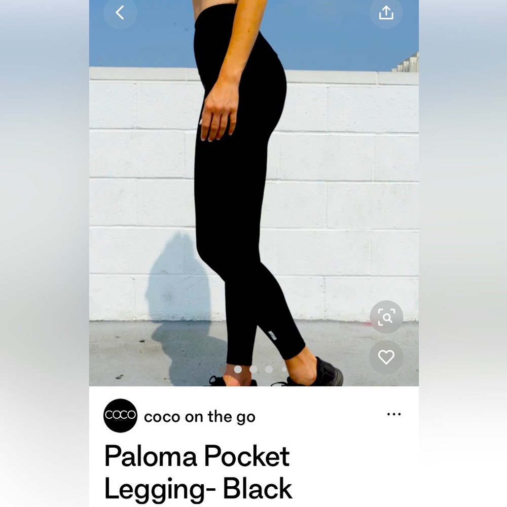 Coco on the go Paloma pocket leggings lg